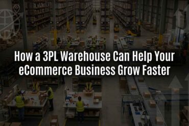 3PL warehouse for eCommerce growth with shelves of packaged products ready for shipping