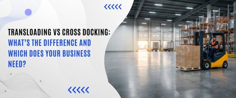 Transloading vs cross docking California — freight transfer at Long Beach port warehouse