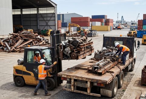 Industrial metal recycling services for material recovery and sustainable logistics operations