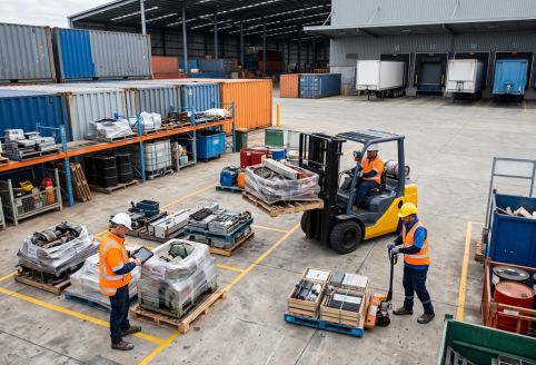 Salvage services in Los Angeles California for surplus material recovery